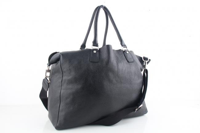 호재 블랙 그레인 소가죽 트랜디 캐주얼 라지 투웨이 토트 숄더백 B3833