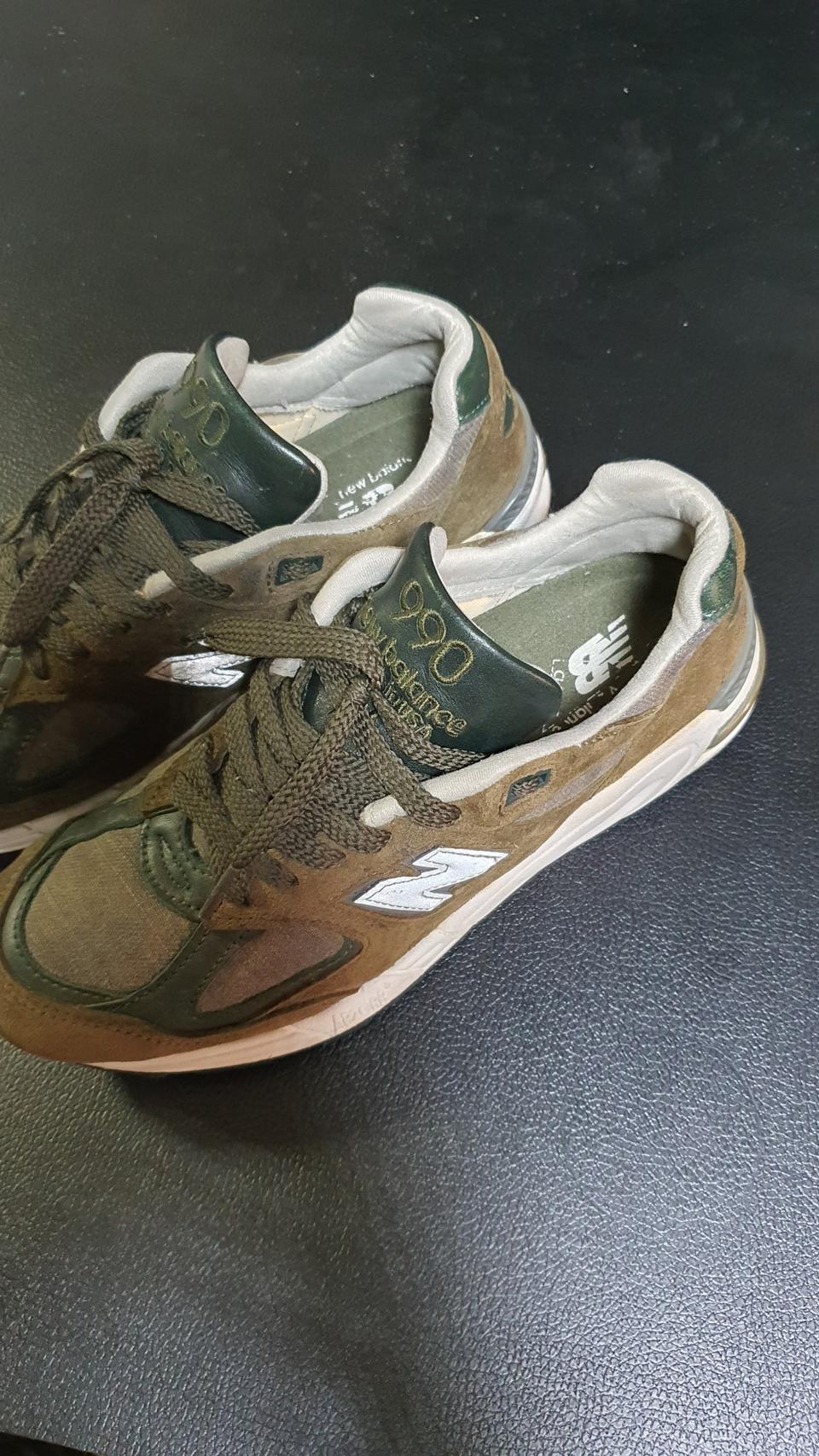 250mm 뉴발란스 990v2 올리브그레이 그린카모