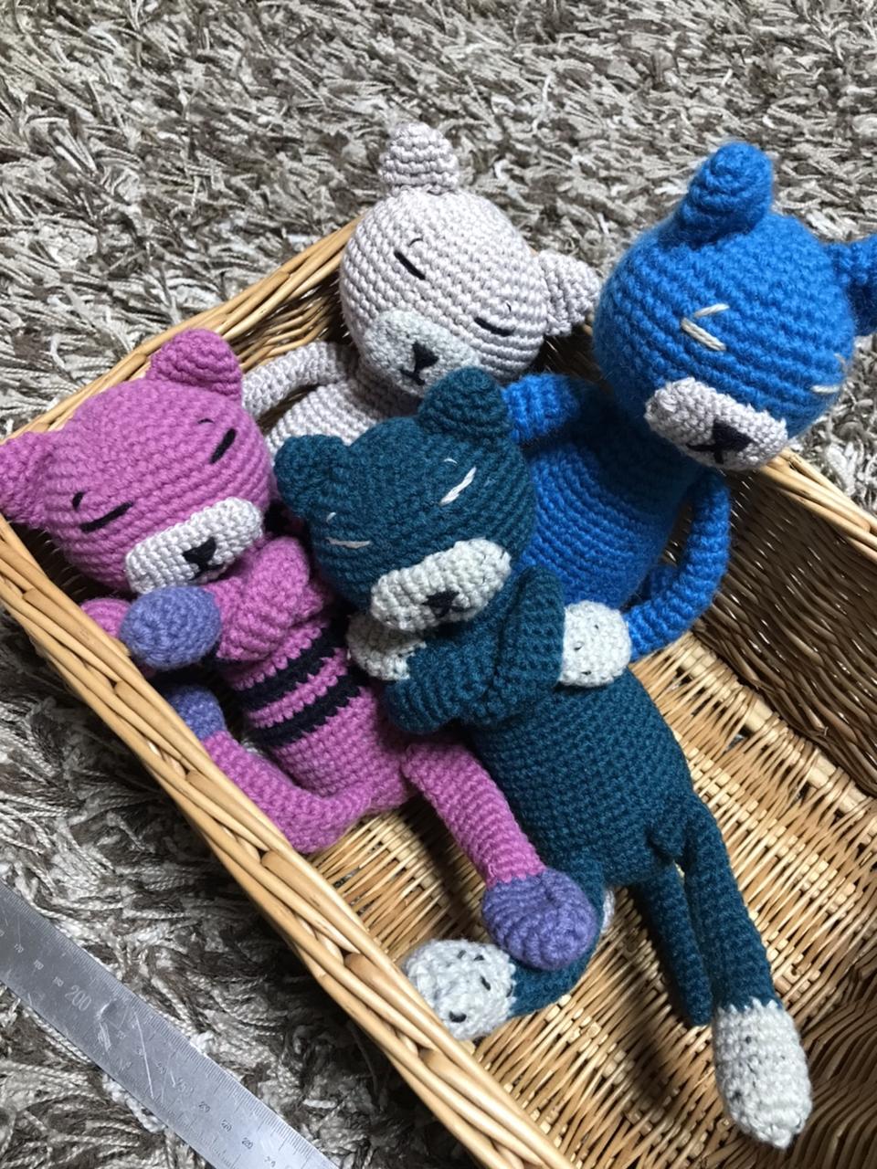 뜨개고양이인형(대)