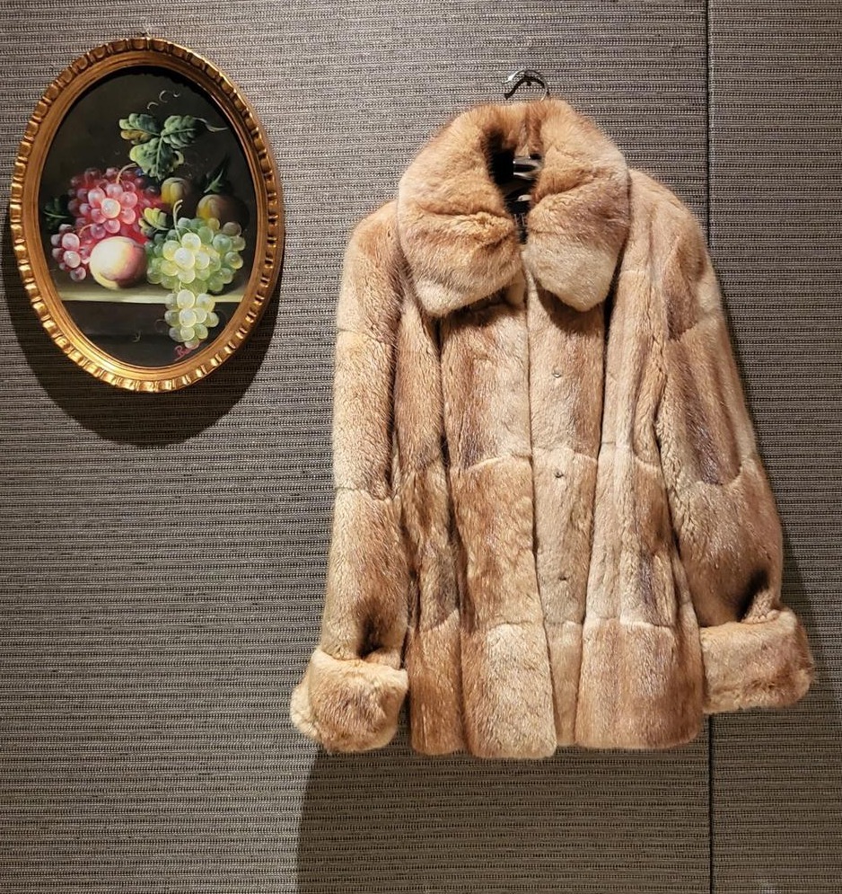 애티튜드 musk모피 자켓