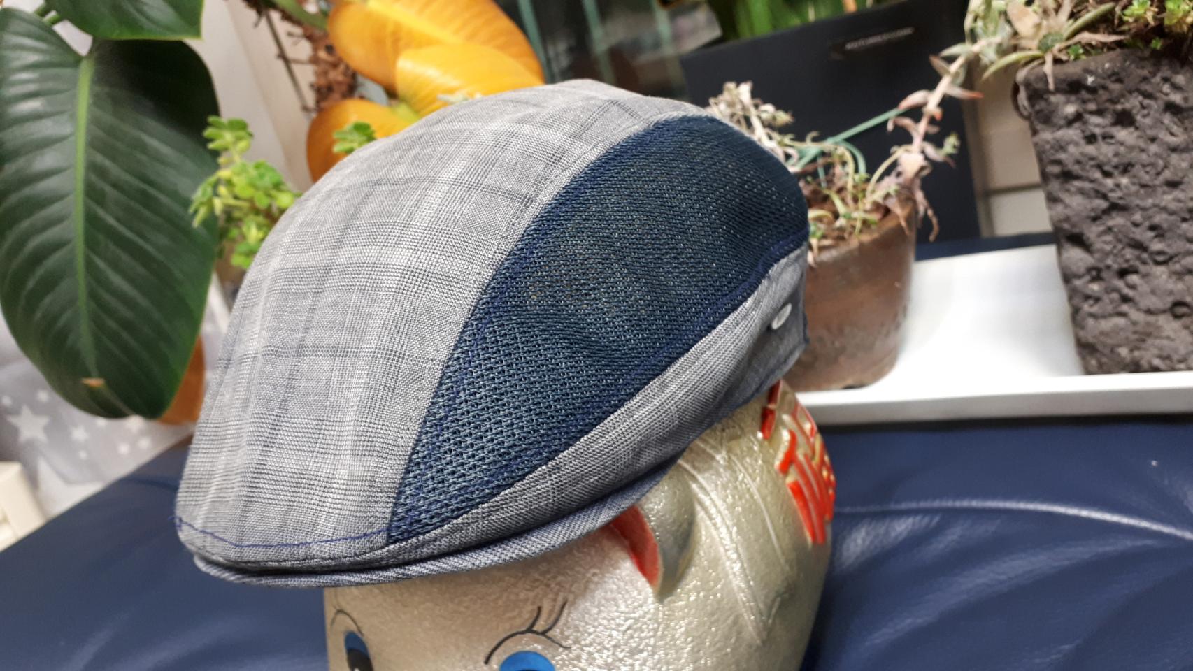 닥스 DAKS 매장판 매쉬처리 체크무늬 헌팅캡 사이즈 조절 가능