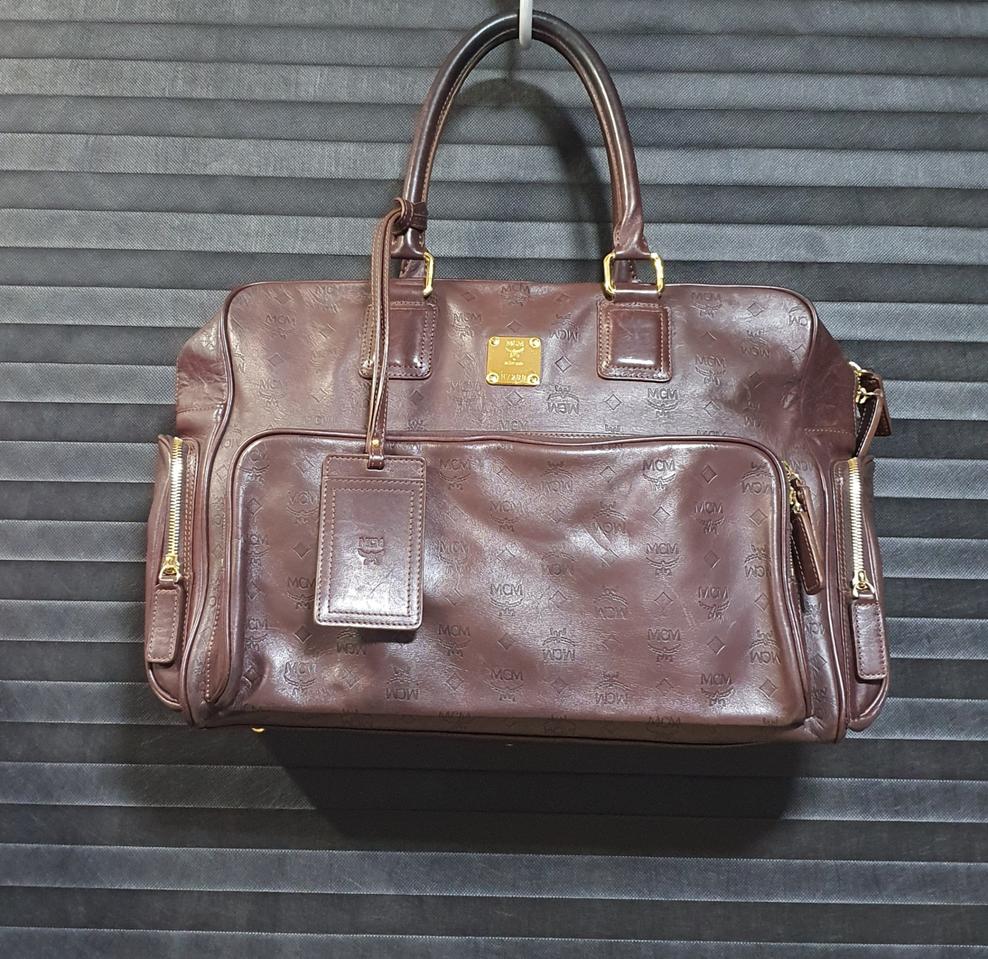MCM 보스턴백 토트백 천연가죽