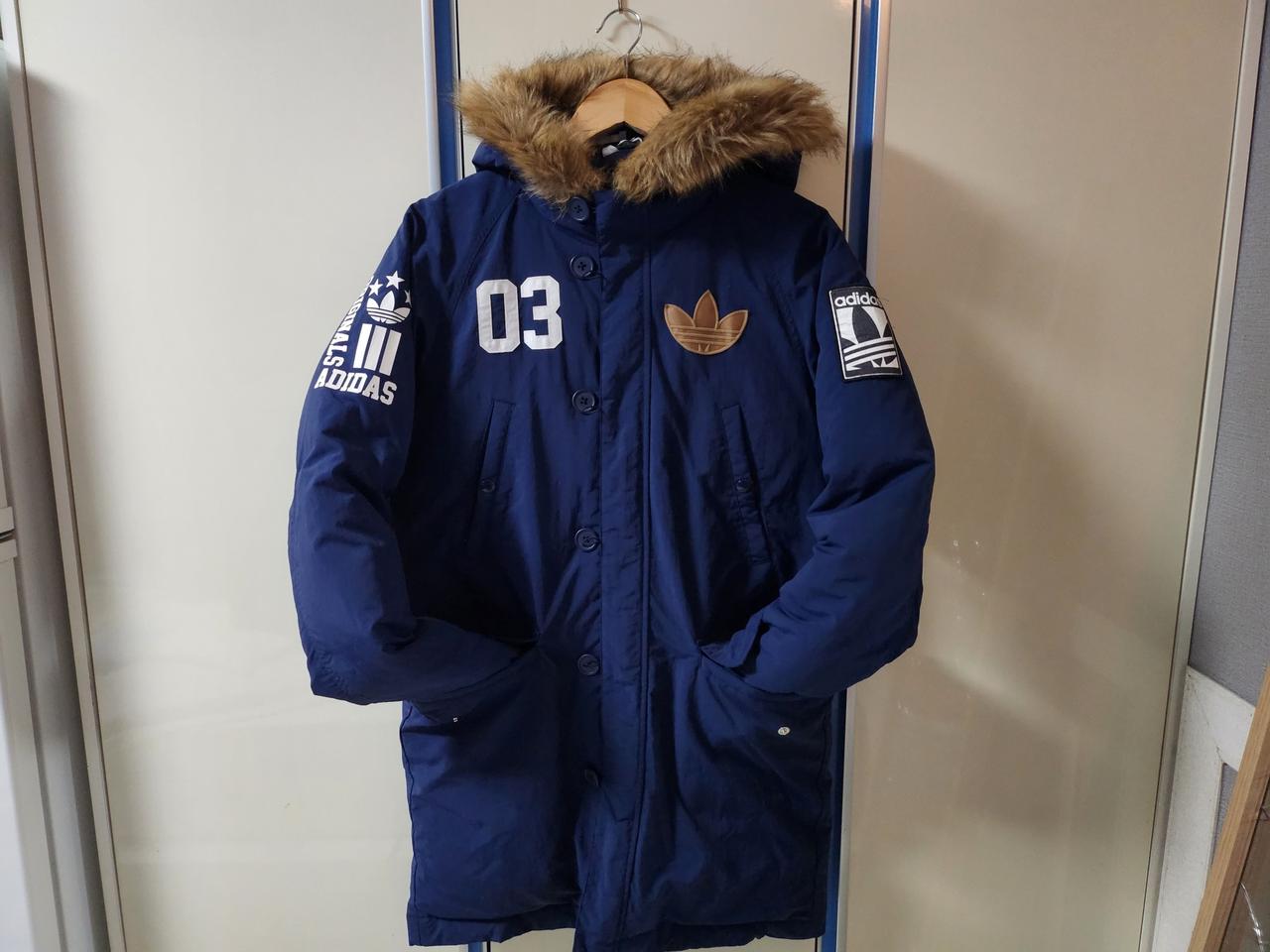 아디다스 오리털 야상 패딩