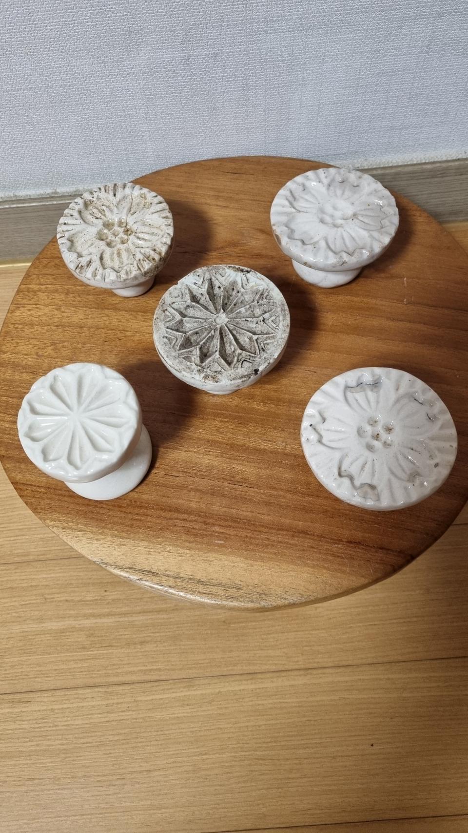 도자기 떡살 5점