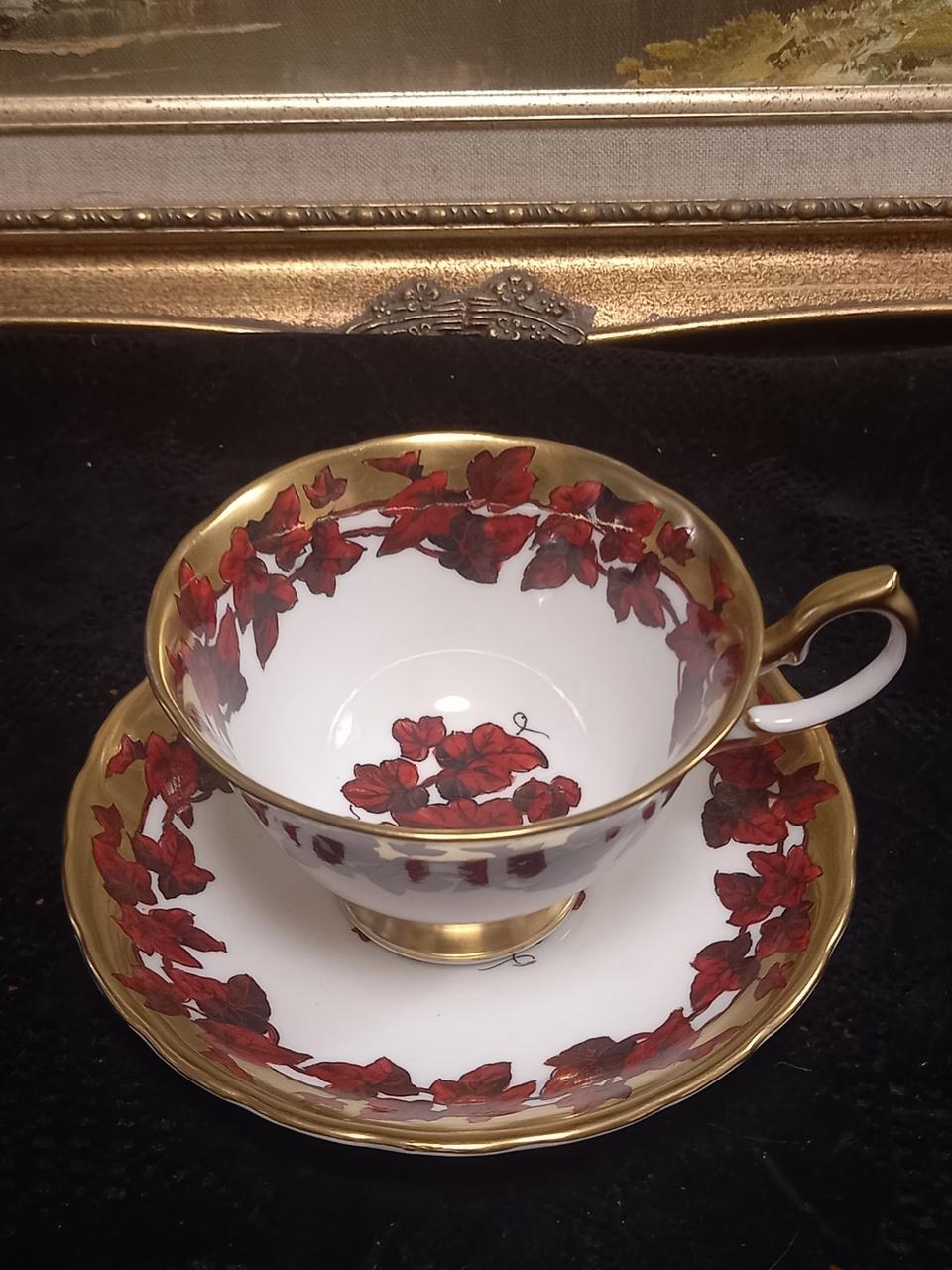 앤틱 영국 로얄첼시 티잔듀오