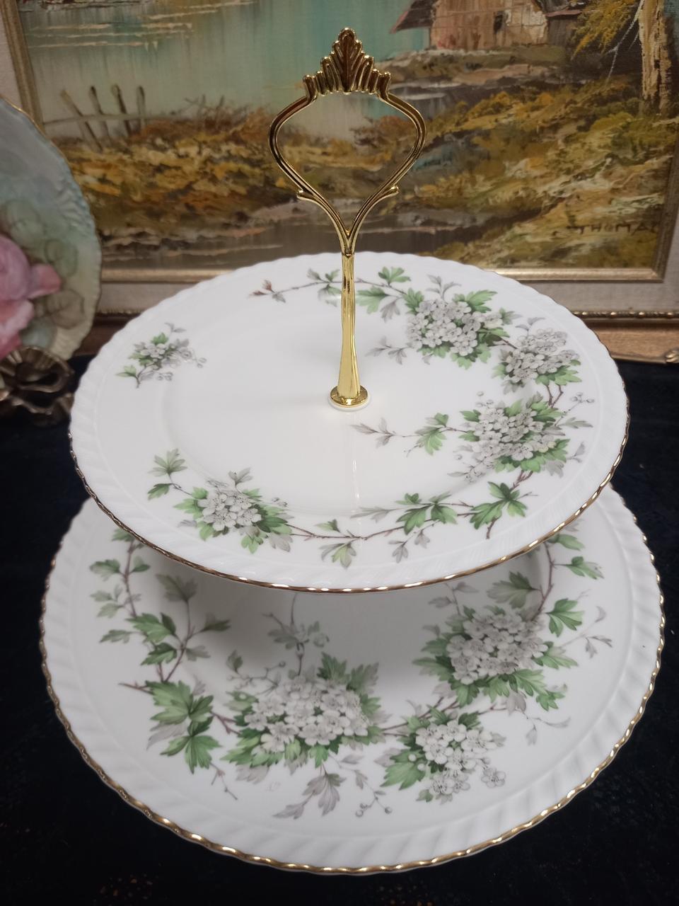 앤틱 독일 바바리아 2단 쿠키접시