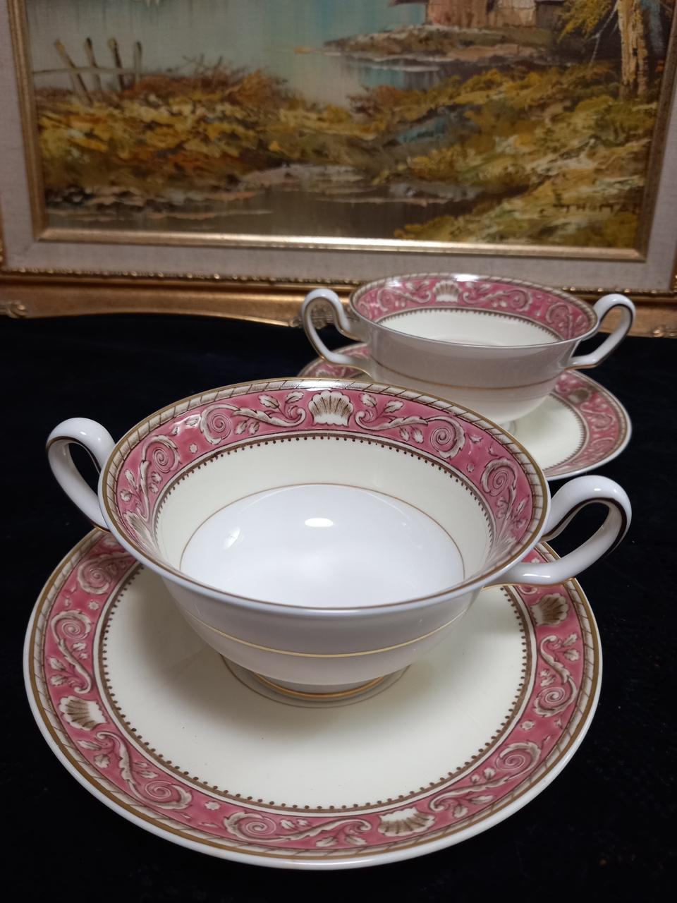 앤틱 영국 웨지우드 러니미드 양손슾볼