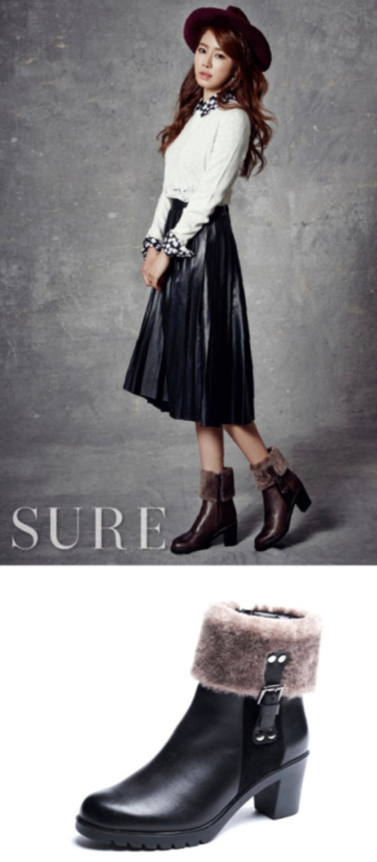 SODA by flexx 부츠.앵글부츠.양털배색 (EU38 US7)