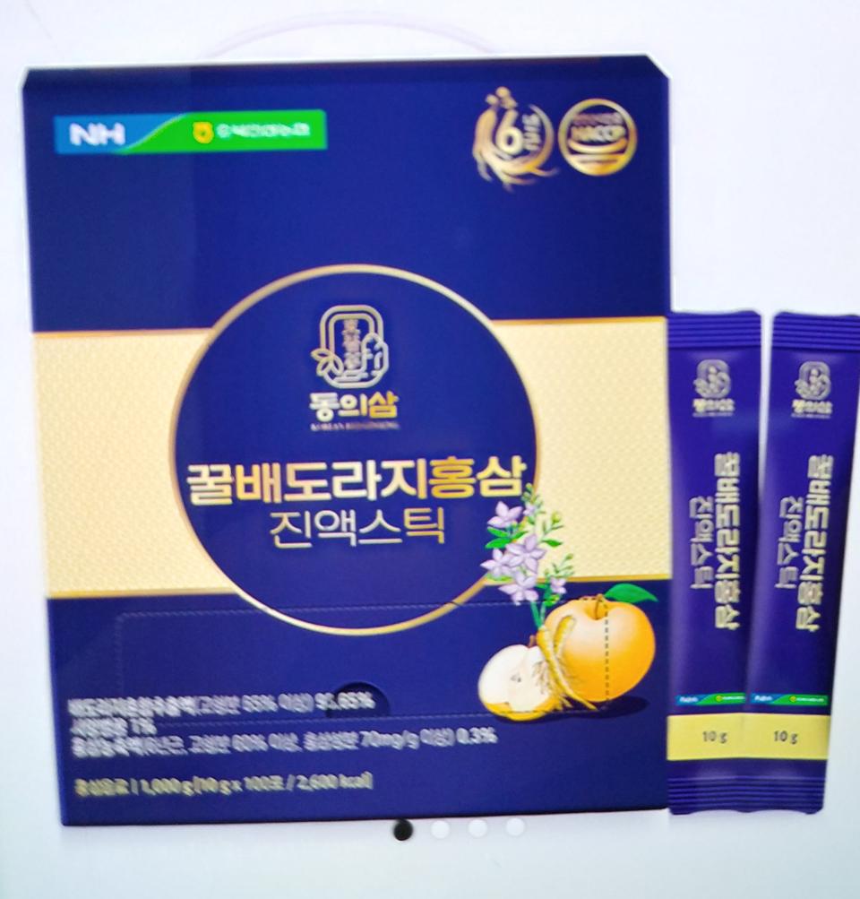 기관지에 좋다는 충북인삼농협 동의삼 꿀배도라지 홍삼 100포