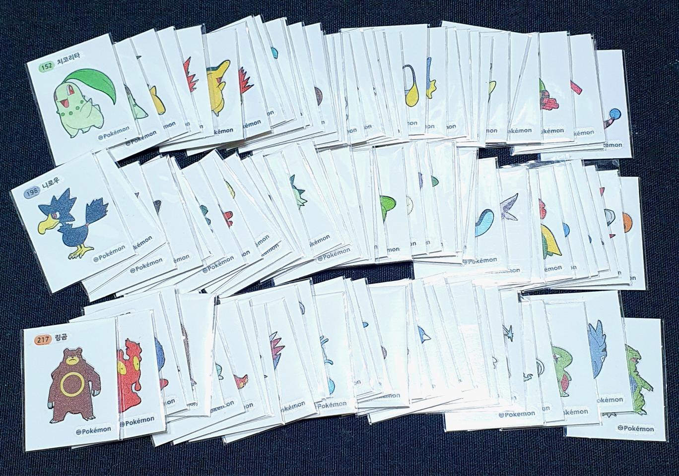 포켓몬빵 띠부씰 2세대 총116장 일괄판매
