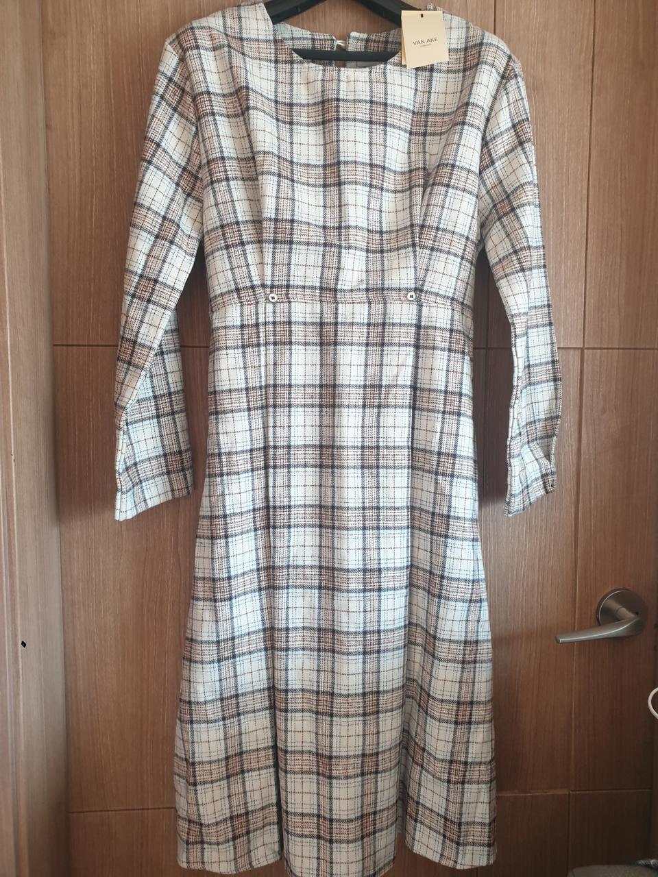 반에이크 체크원피스 배송비 포함