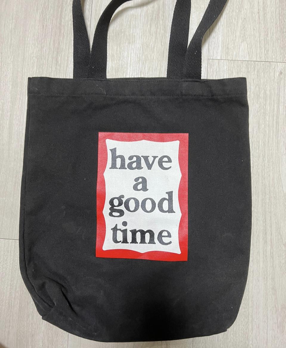 해브어굿타임 레드 에코백 (깨끗하게 드립니다)