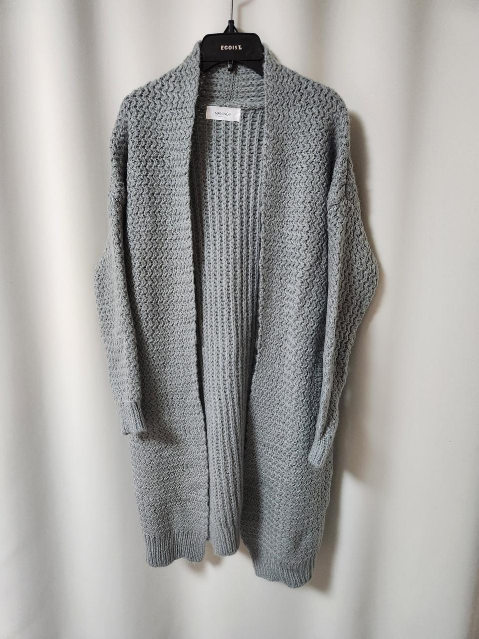 새상품(프리) - 난닝구 짜임좋은 그레이 가디건