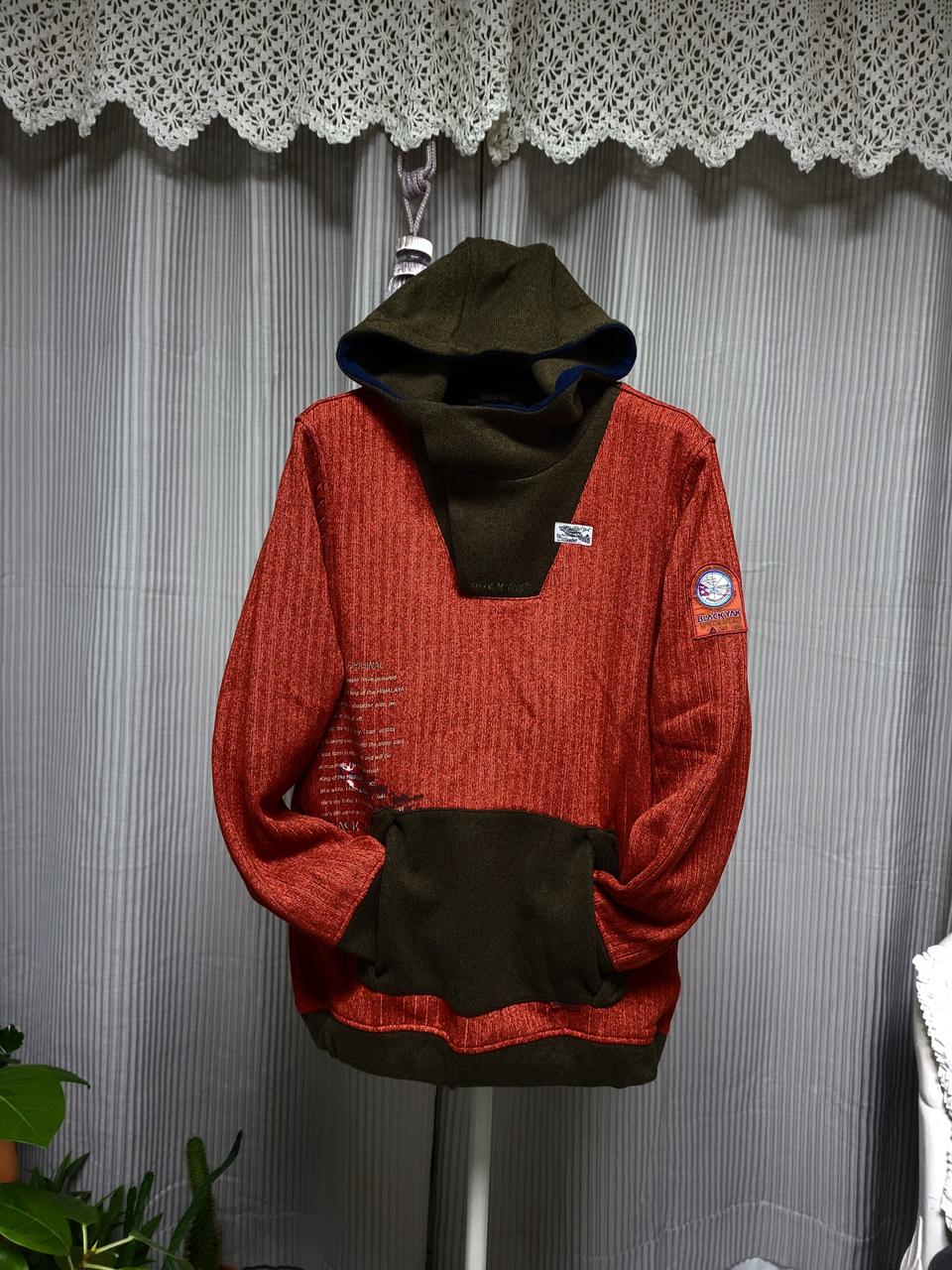 남  100   블랙야크   산악용 담내피 후드티 (새것)