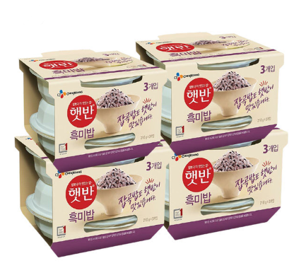 CJ 햇반 흑미밥 210g 24개