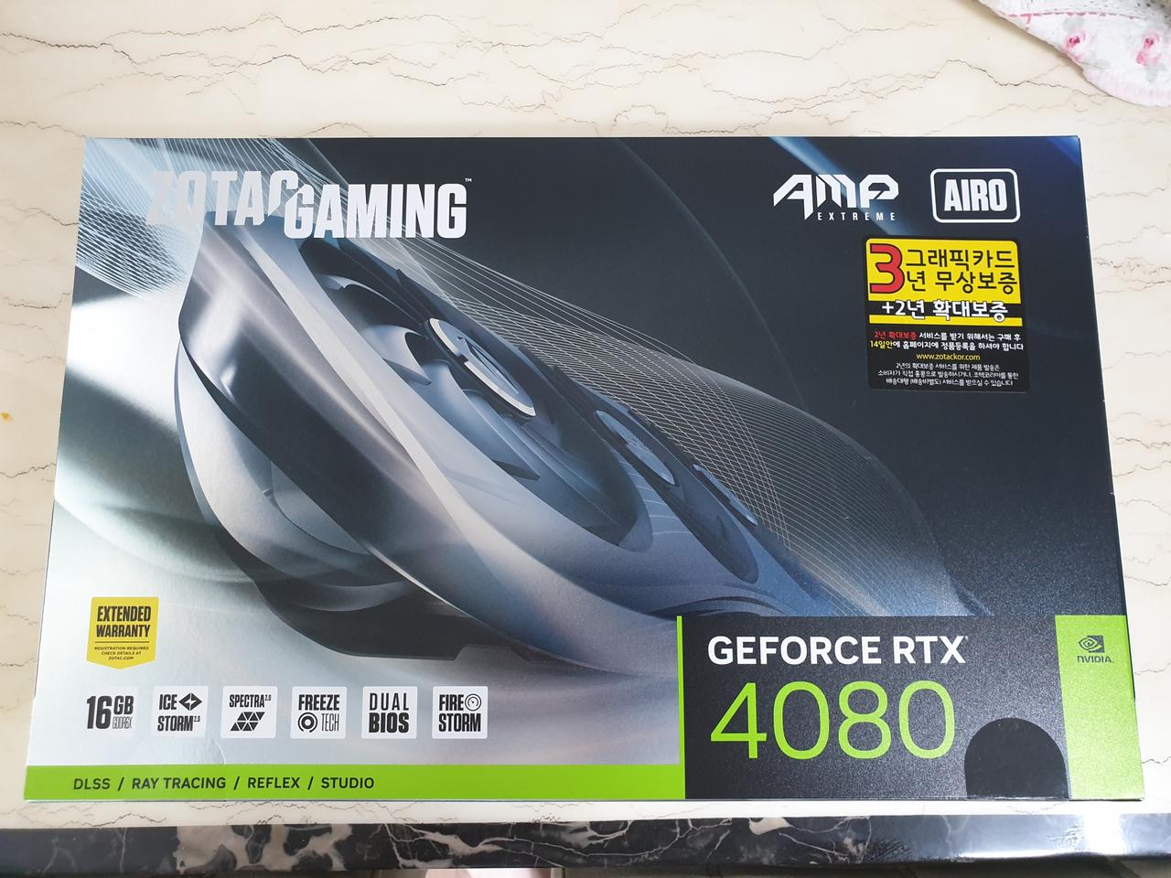 (미개봉)조텍 RTX 4080 익스트림 AMP 16GB 신품판매&교환!~