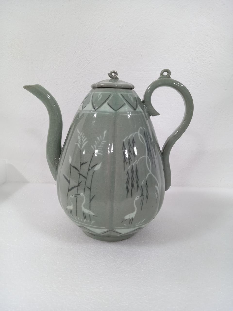 고려청자 참외형 주전자