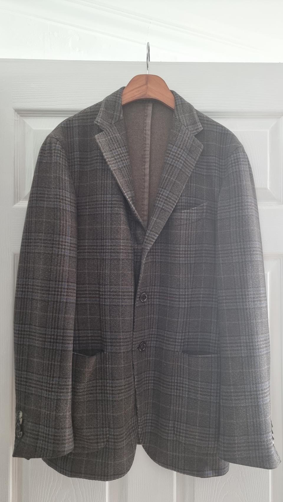 볼리올리 이탈리아 명품 체크 쟈켓 블레이져 48호