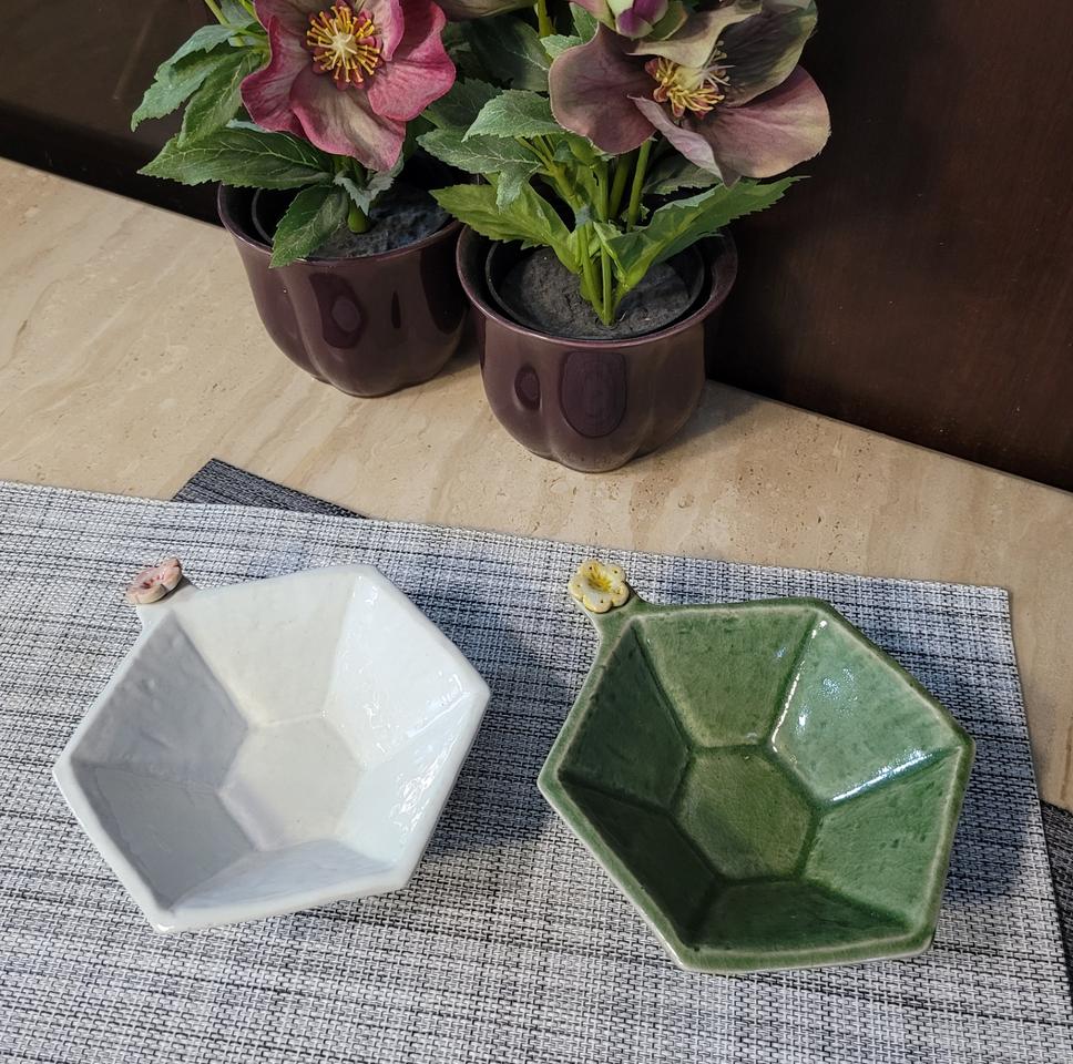 러블리 핸드메이드 디너 도자기볼 세트