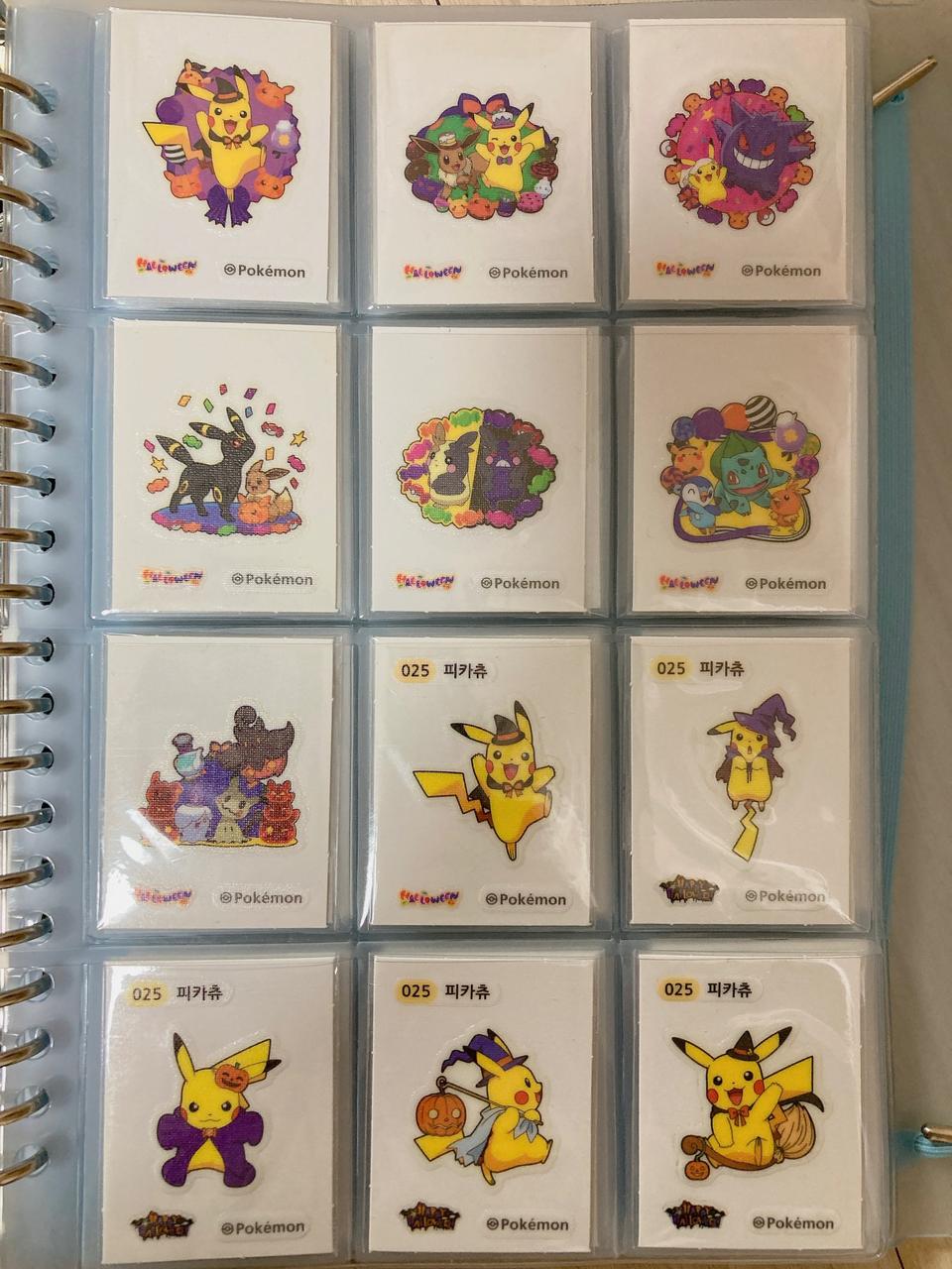 포켓몬 할로윈 띠부씰 개봉 opp포장완 전종 판매