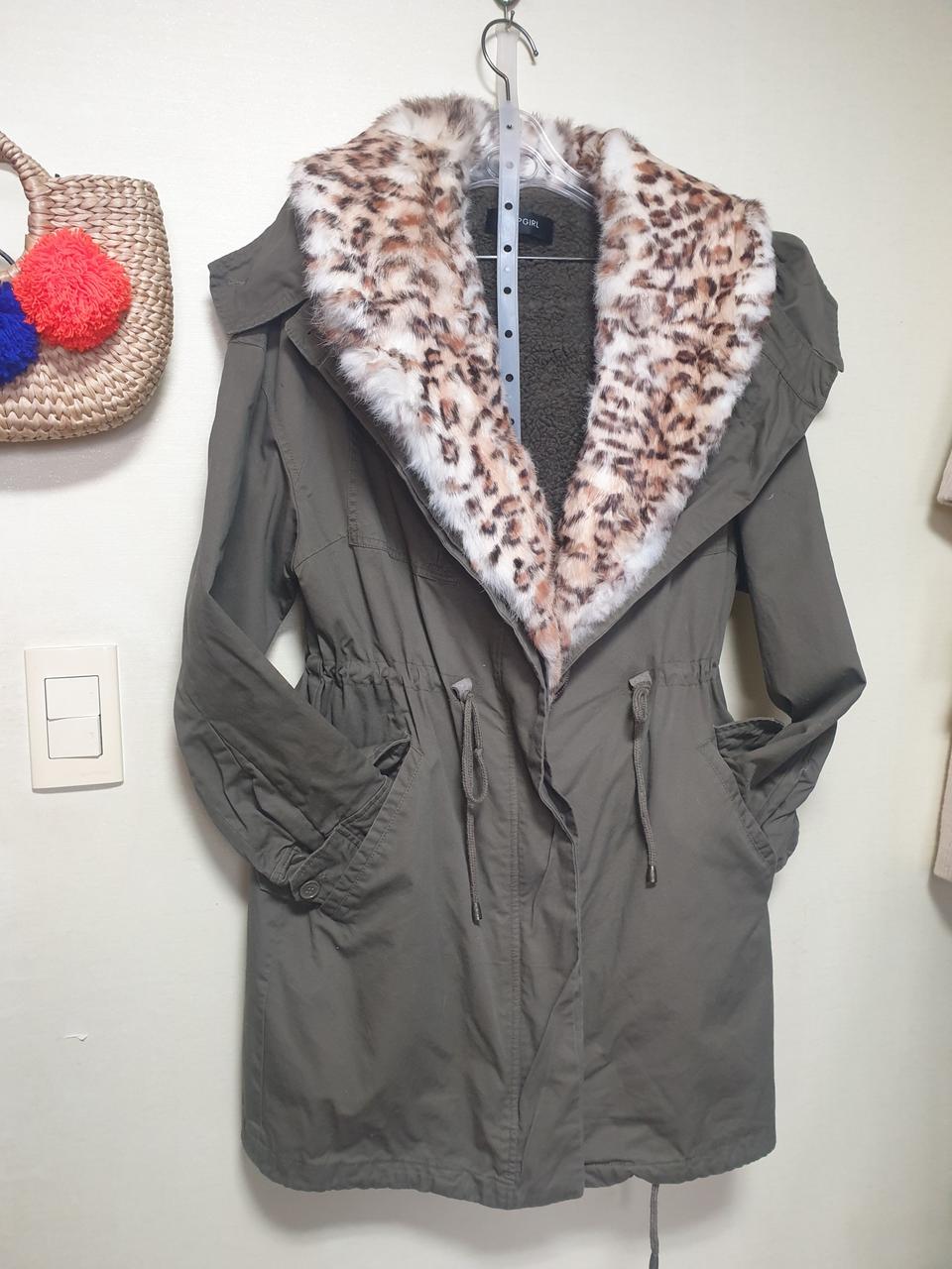 77사쥬 탑걸 여성추동호피렉스야상패딩