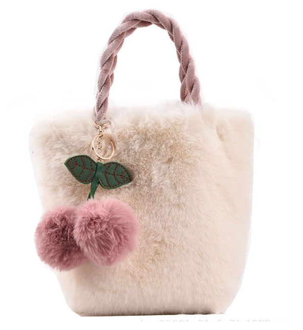 체리 퍼 미니 가방 / 새거