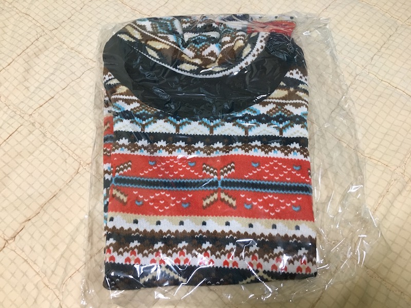 인디언풍 터틀넥 스웨터 티셔츠 55사이즈