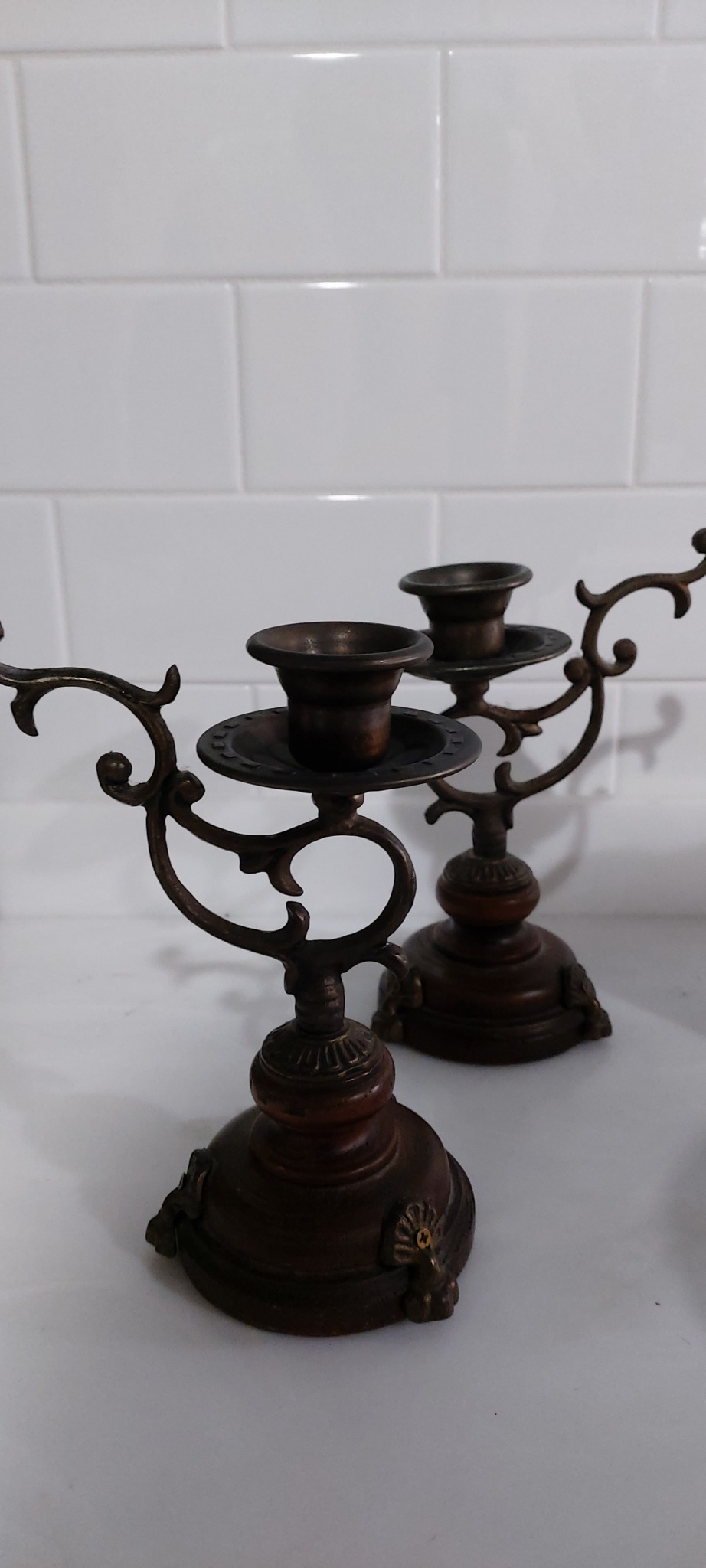 빈티지촛대2개일괄가