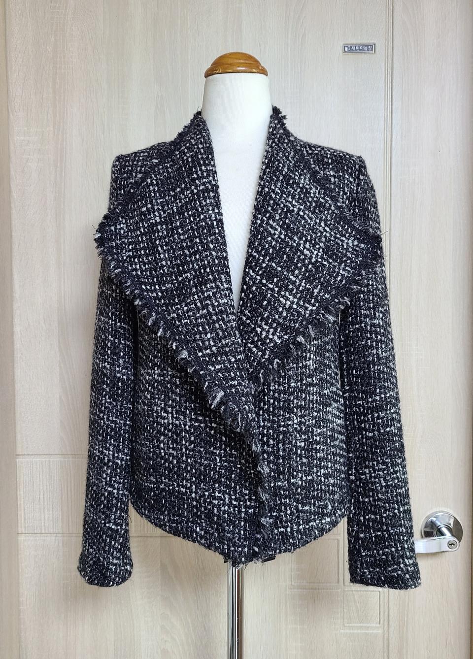 시슬리 울혼방 트위드 자켓