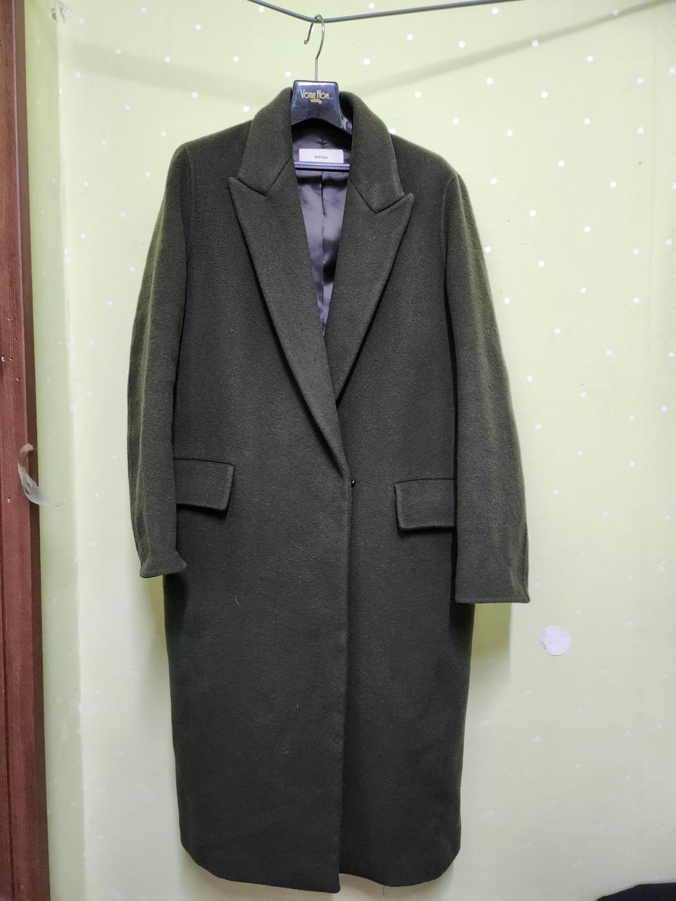 시스템핸드메이드롱코트55~66(반가슴56)총장110 상태최상 택포4900