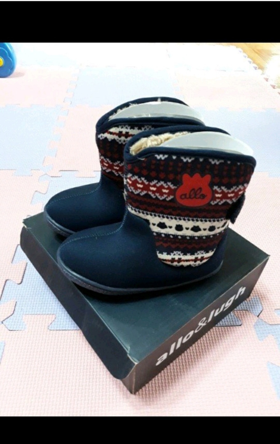 (새상품)알루앤루 융털 벨크로 부츠