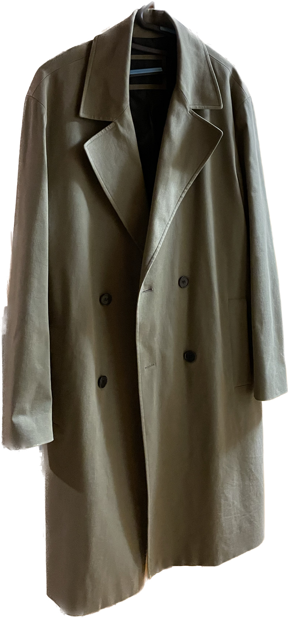 클럽모나코 세미오버 밸티드 도블 트렌치 코트