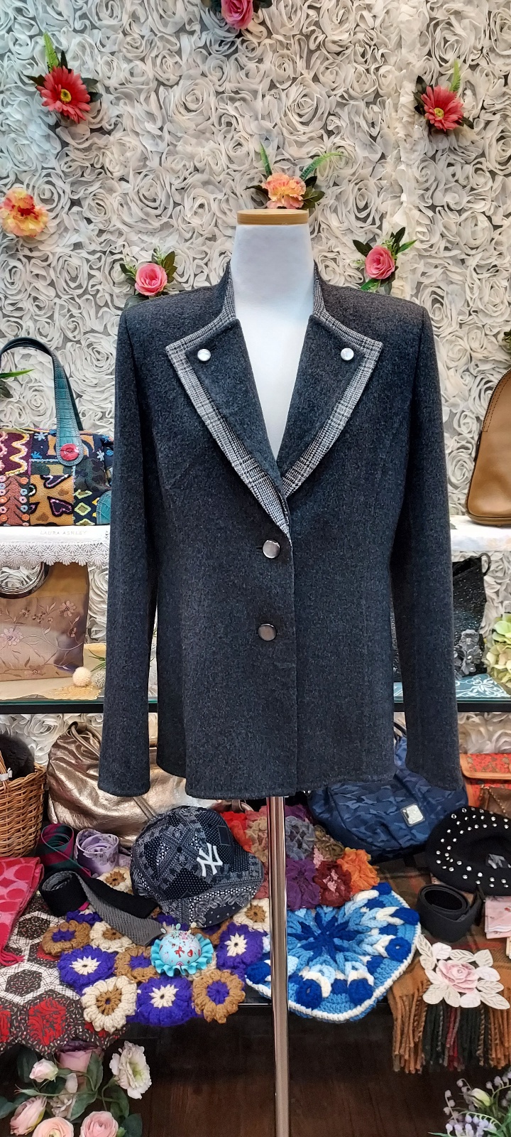 핸드메이드 양모 100% 고급 자켓 (55 66)