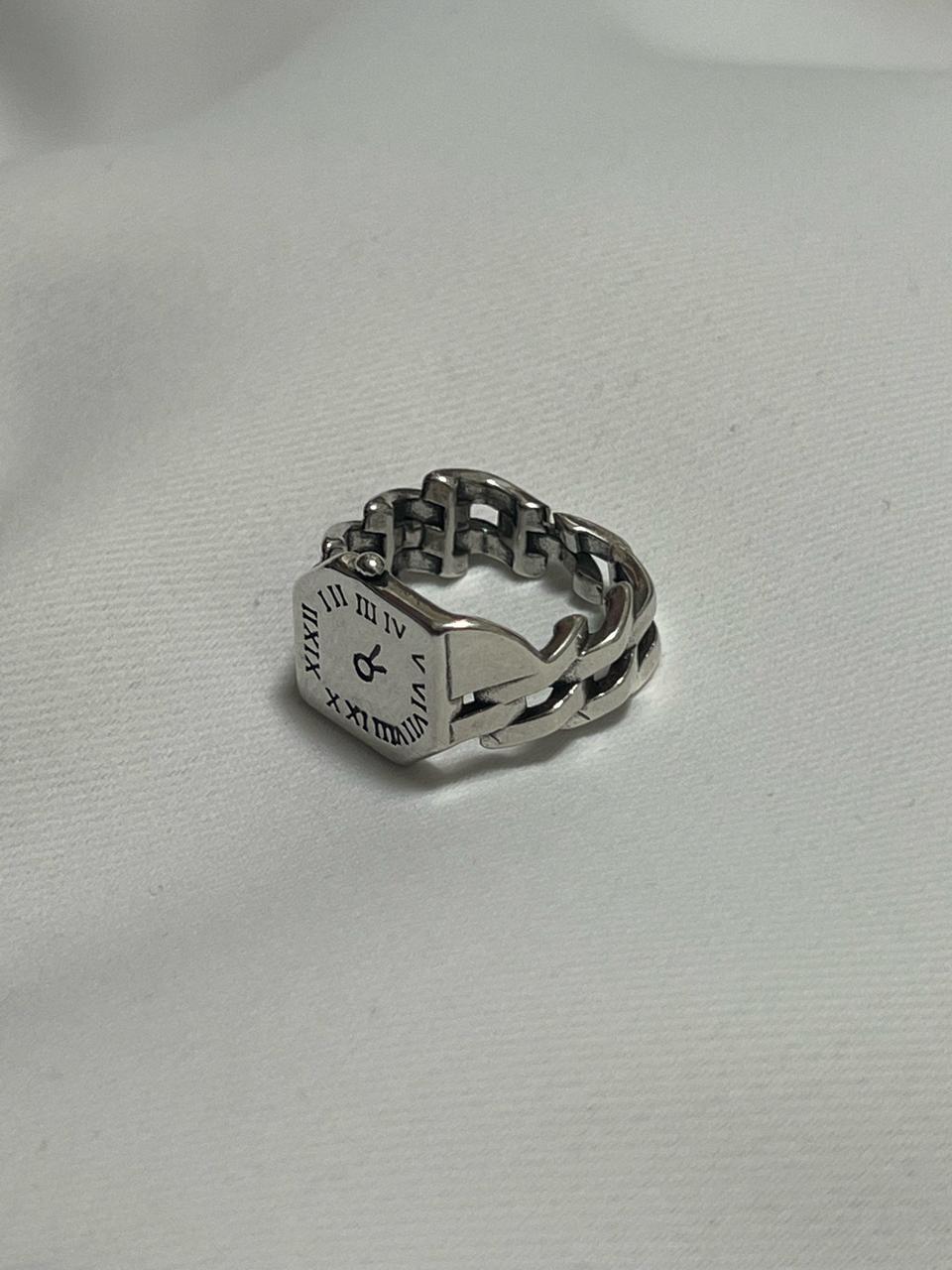 마르지엘라st 시계 반지 실버925 오픈링 17호