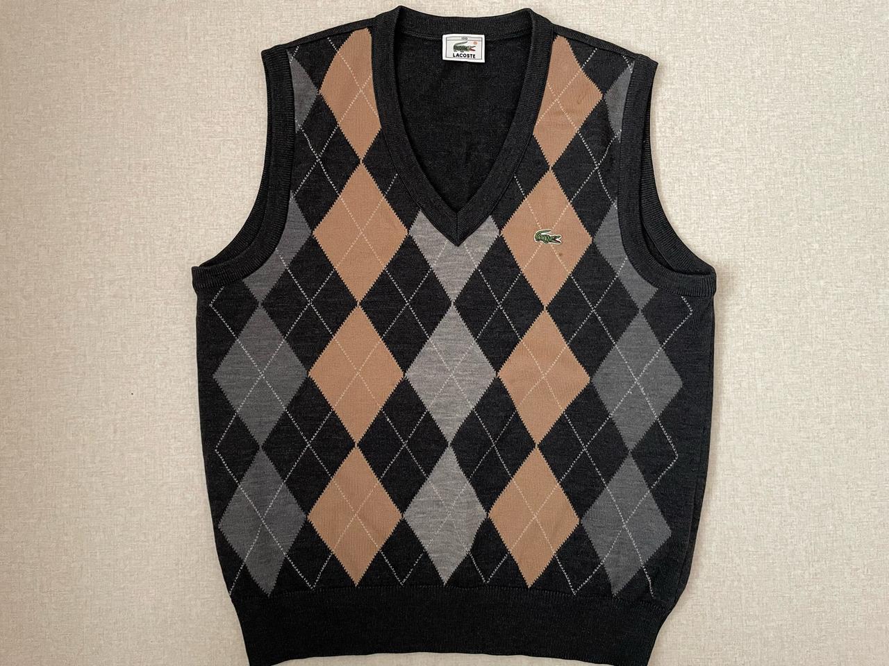 가격인하 라코스테 아가일패턴조끼