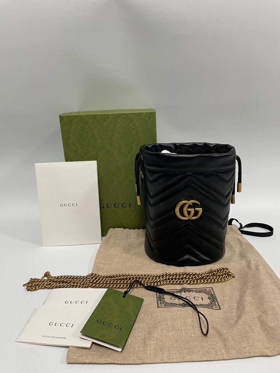 구찌 마틀라세 버킷백