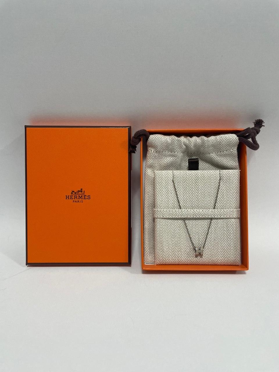 에르메스 미니팝아슈 마론글라세 실버