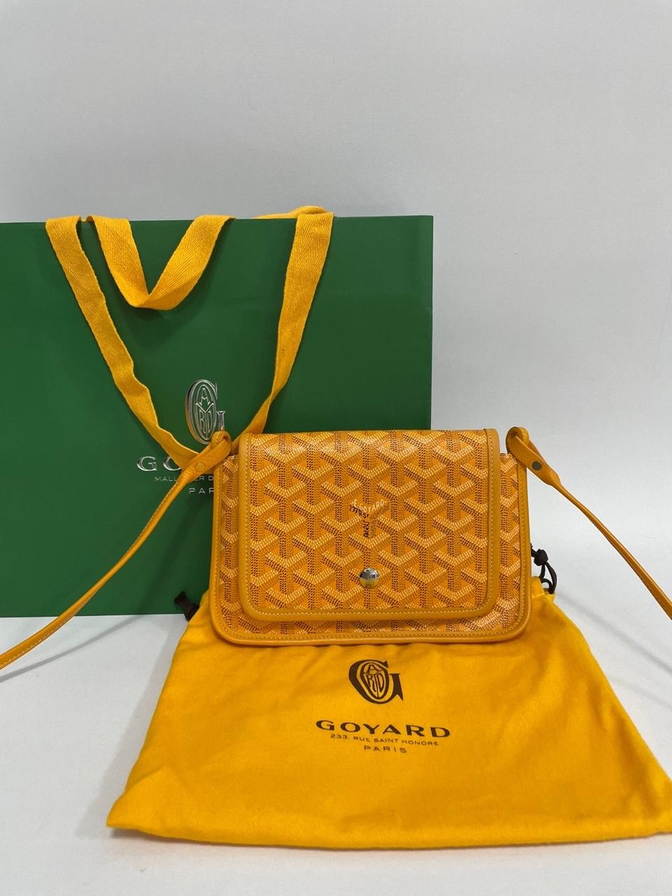 고야드 플뤼메 스페셜컬러 옐로우 크로스백 미니백
