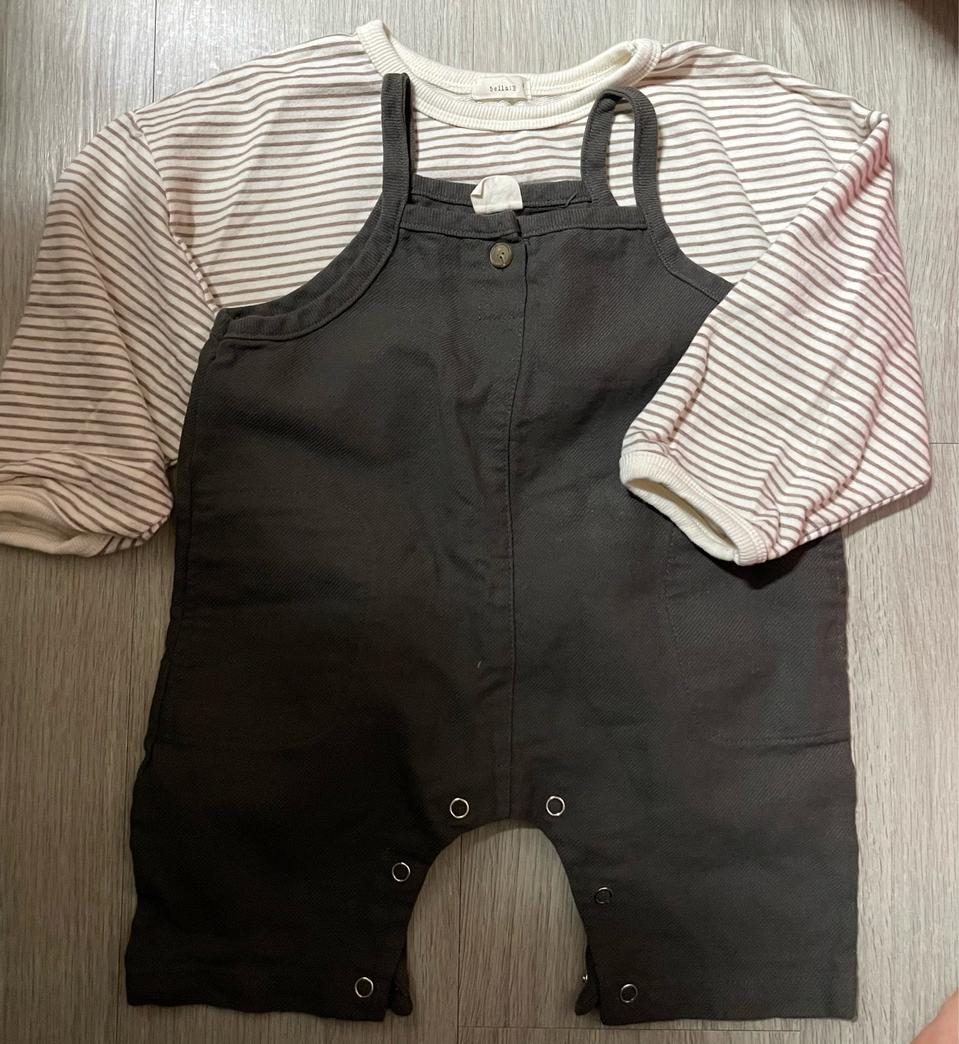 아기 멜빵 슈트 & 티셔츠