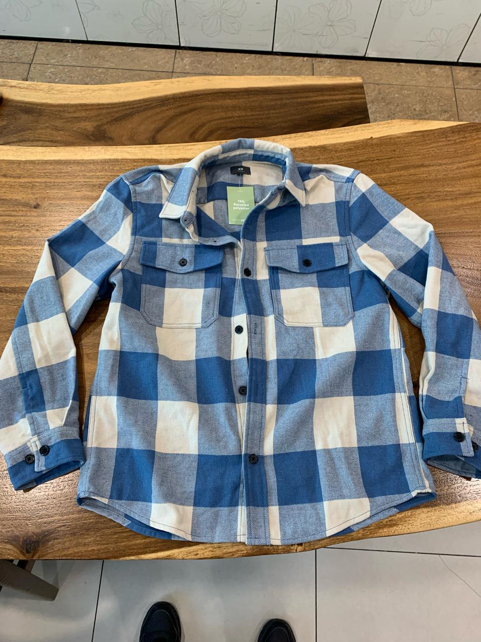 h&m 체크 셔츠 에이치엔엠 체크 남방