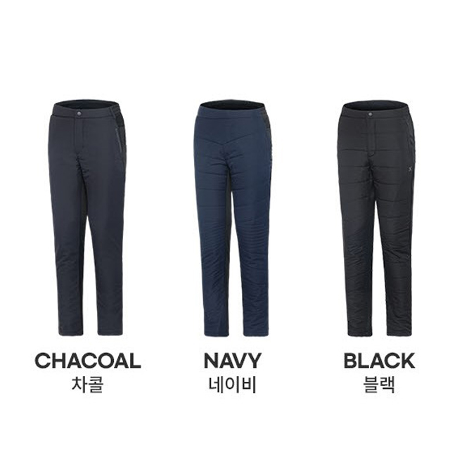 [새상품 3장세트] EXR 남자 패딩바지 골프복 골프바지 골프패딩바지