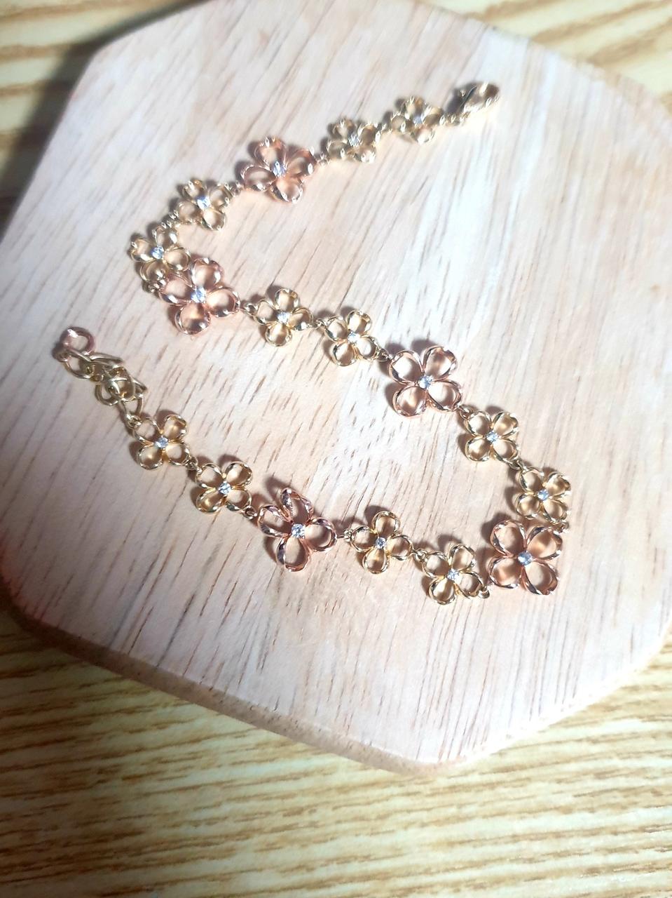 14k 플라워팔찌 골든듀60만원대팔찌 완전득템