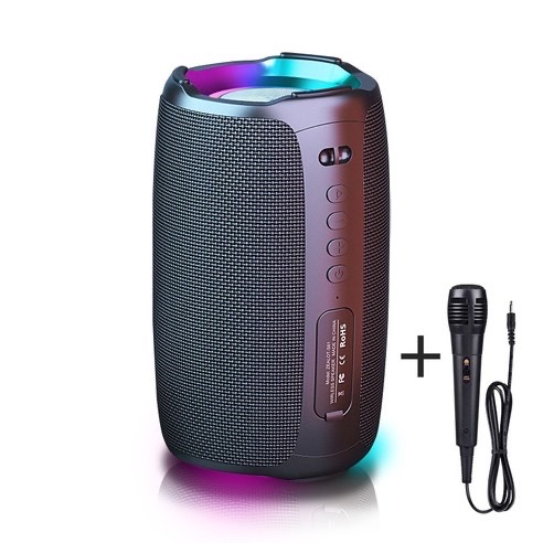 Zeresi 무선 스테레오 USB 블루투스 스피커 방수 노래방 올인원 마