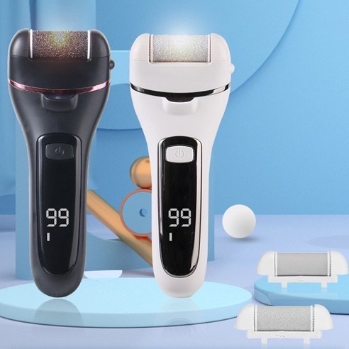 충전식 전동 발 각질 제거기 방수 LED 굳은살 제거 세트