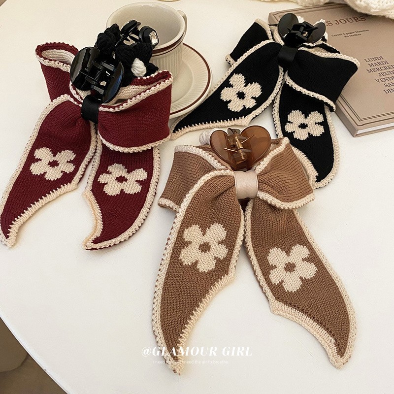 뜨개리본 올림집게