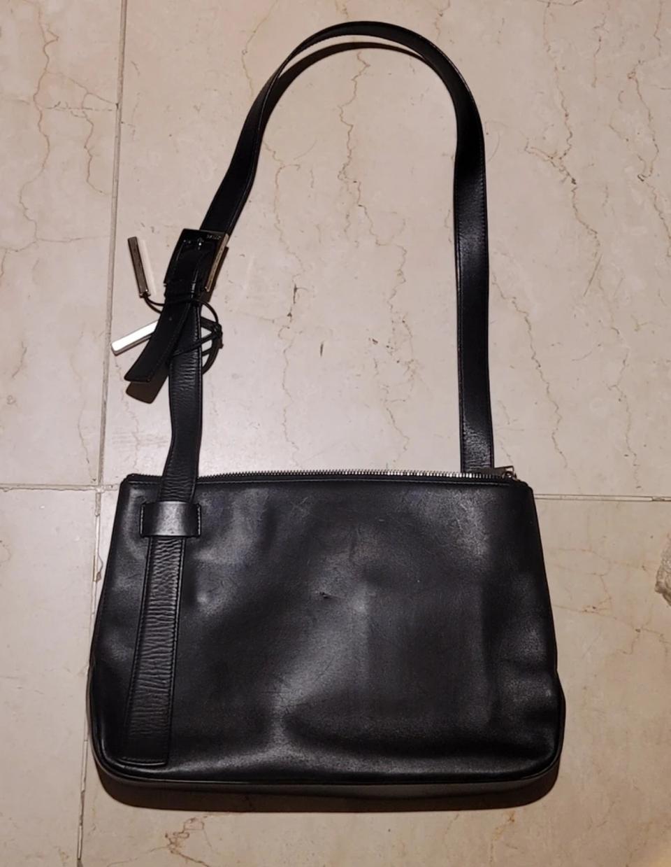 진품:) 발리 숄더 가죽 블랙 가방BALLY 숄더가방