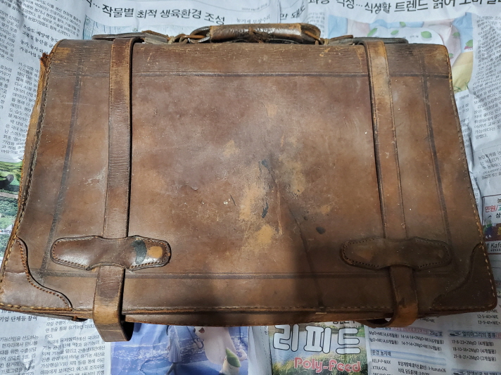 일제강점기 학생가방 가죽