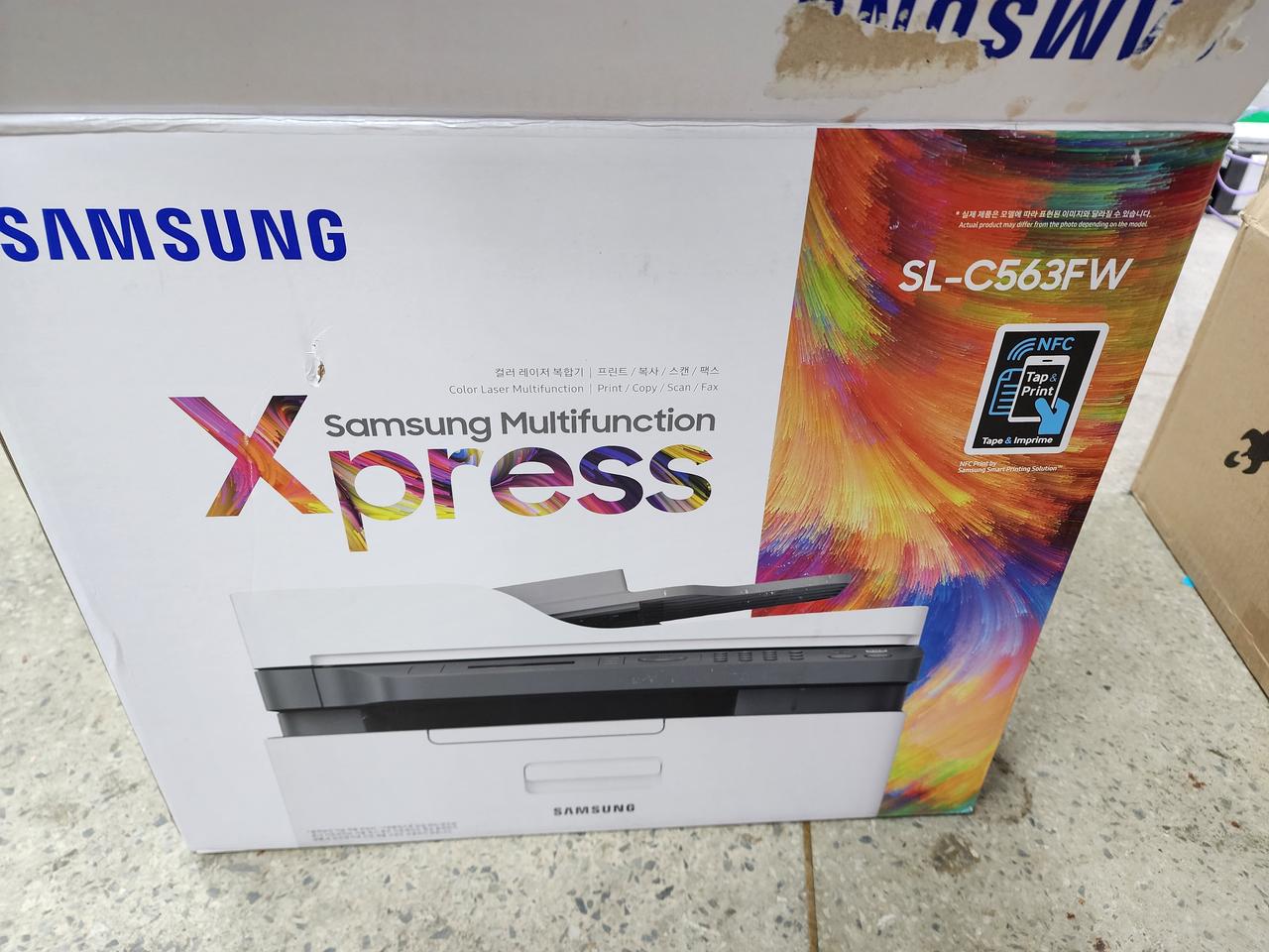 삼성 컬러레이저복합기 SL-C563FW 1회테스트품