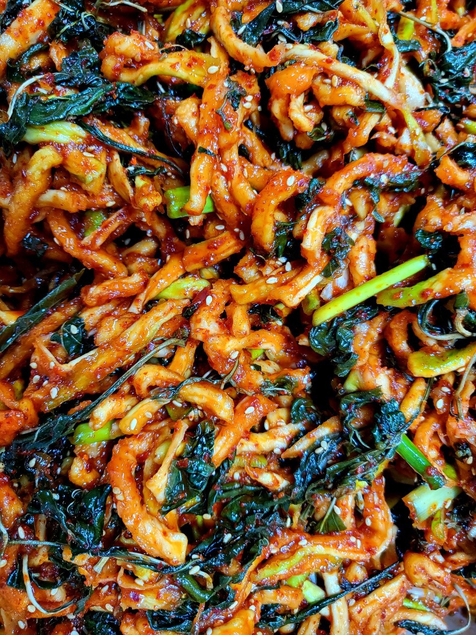 수제 고춧잎 무말무침