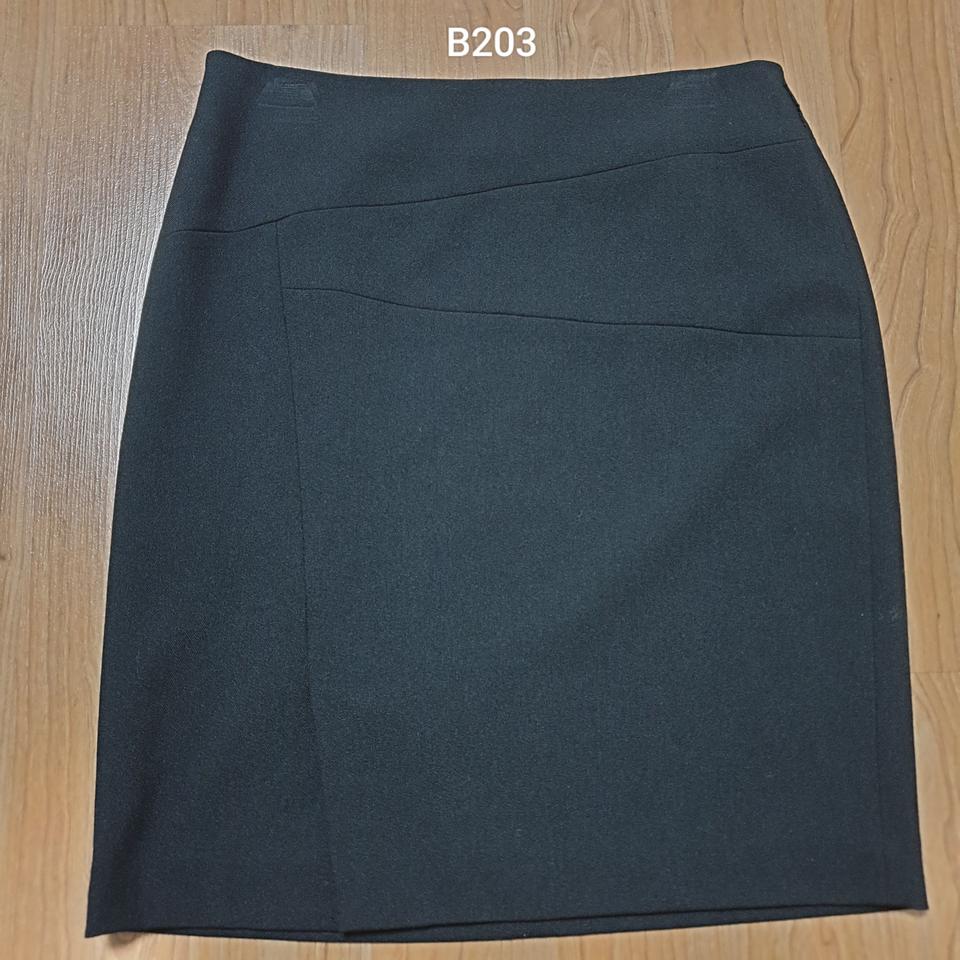 (B203) SOUP 블랙 정장 스커트 S